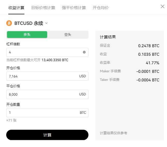 比特币合约100倍杠杆怎么算收益？比特币杠杆交易怎么玩？(图4)
