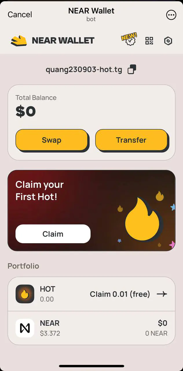 NEAR 钱包 HOT 挖矿详细说明教程(图4)